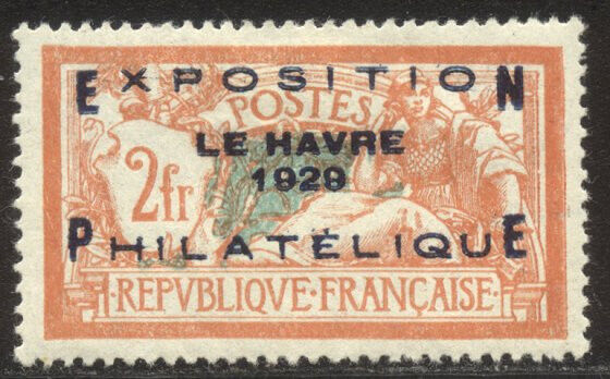FRANCE 246 Mint  1929 Le Havre Overprint 600