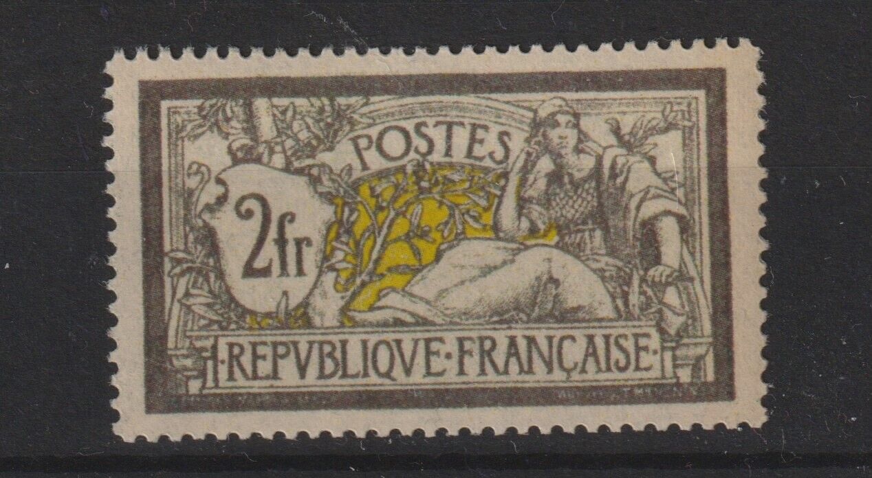 FRANCE 1900 YVERT 122 SCOTT 126  MERSON GRAY VIOLET AND YELLOW  MNH VVF SIGNED