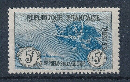 58984 France 191718 Rare 5F5F Orphelins MNH VF signed Calves stamp 7500