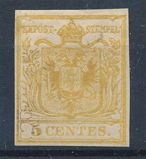 4646 Italy Lombardo 1850 stamp very fine MH value 1900 Sign Richter