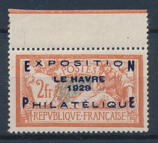 59405 France 1929 Le Havre Rare MNH VF multiple signed stamp 1750