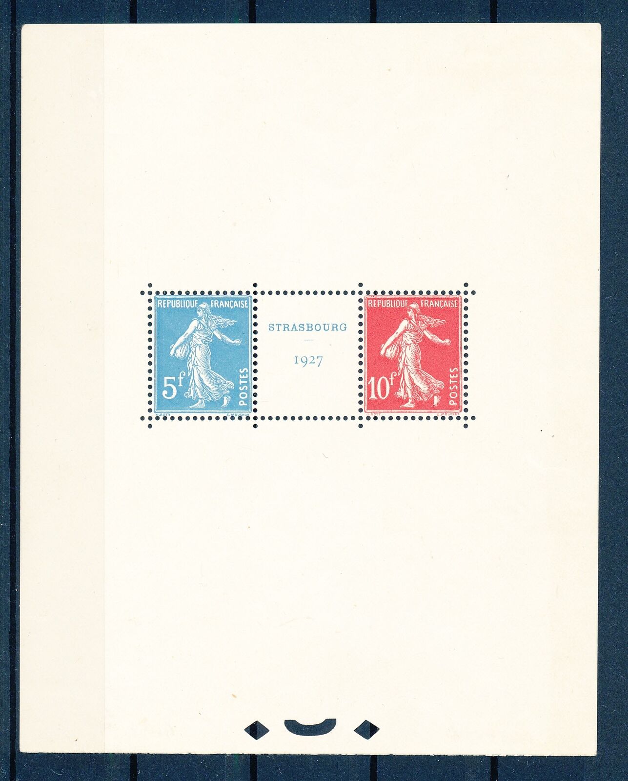G62142 France 1927 Rare Sheet MH VF stamps strip MNH VF 1425